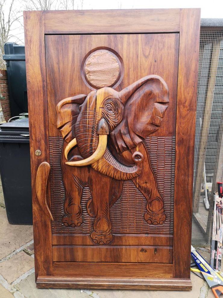 “A handcarved door from South Africa my grandparents brought back to the UK.”