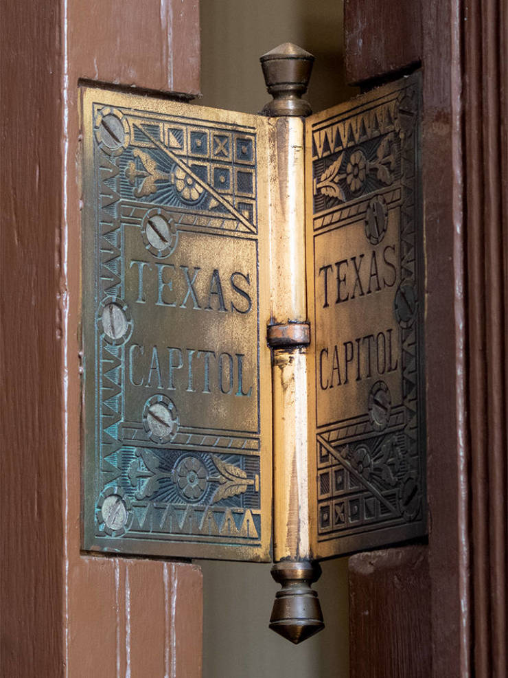 “The hinges in the Texas Capitol building are custom made.”