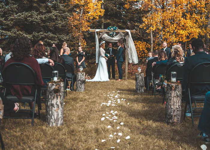 She wouldn't let our friend — who had breast cancer and was in chemotherapy — sit down after walking down the aisle