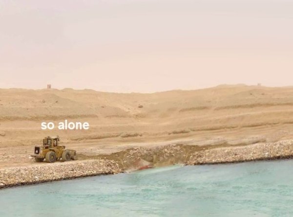 Suez Canal - so alone
