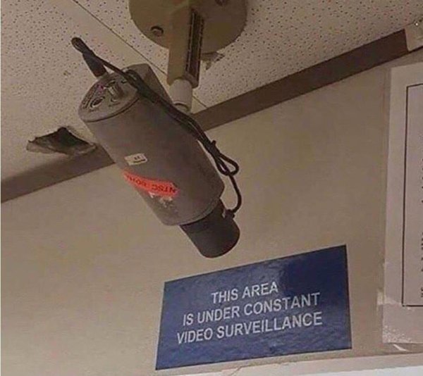 area under surveillance meme - O Sin This Area Is Under Constant Video Surveillance