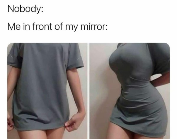 shoulder - Nobody Me in front of my mirror