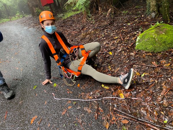 Found a really big worm, used my sister for scale.