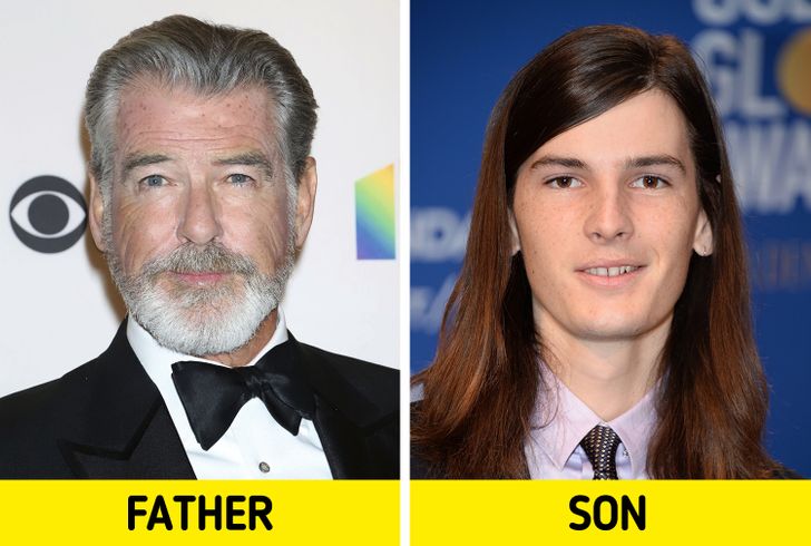 Pierce Brosnan and Dylan Brosnan