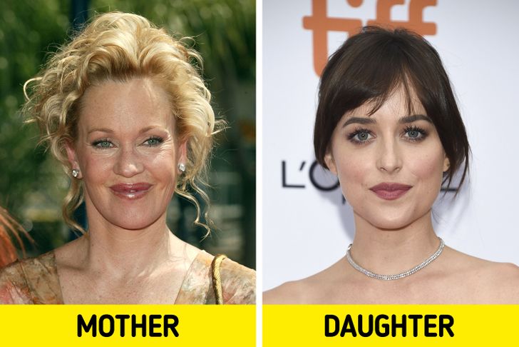 Melanie Griffith and Dakota Johnson