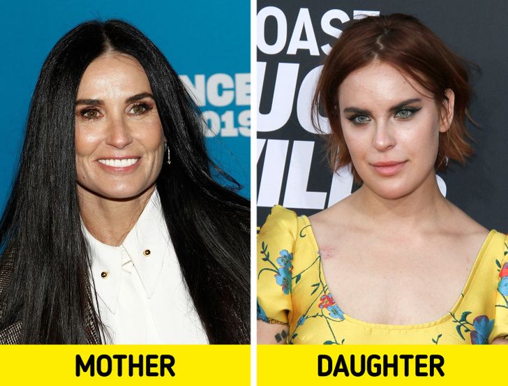 Demi Moore and Tallulah Willis