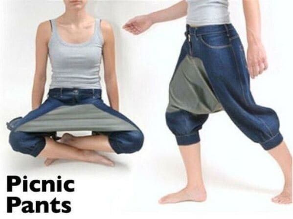 “Have A Picnic Anywhere. Picnic Pants”