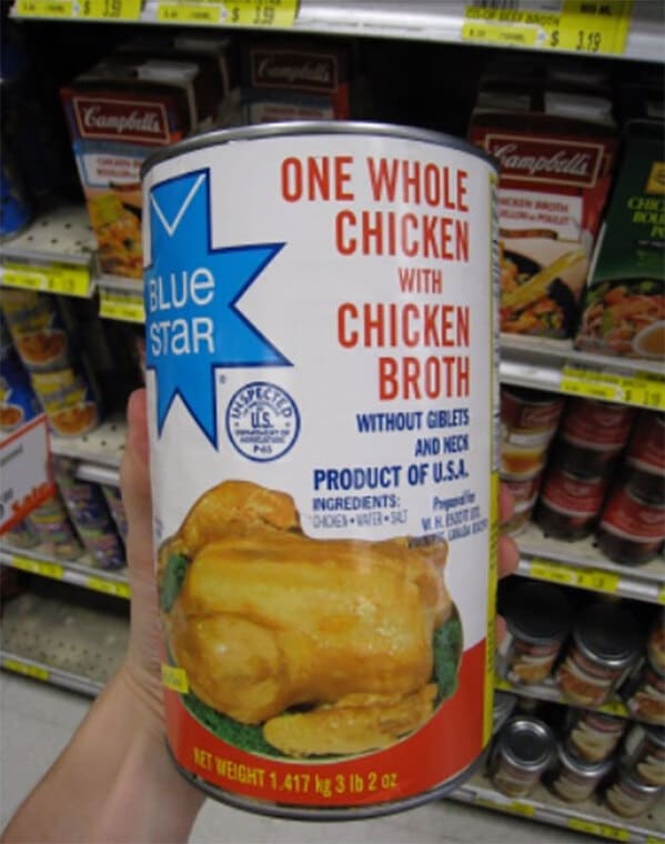 “One Whole Chicken In A Can”