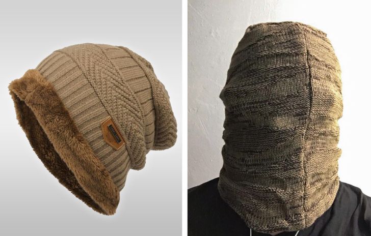 At least you won’t get cold with this winter hat.