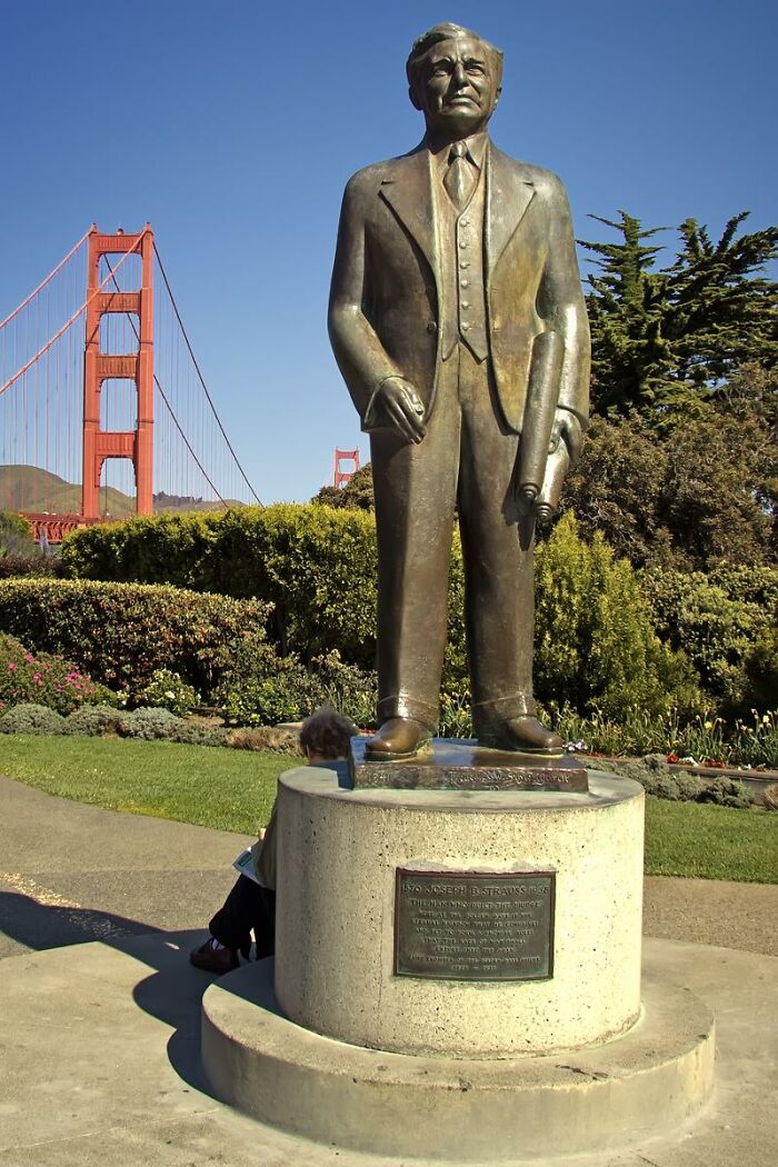 TIL Joseph Strauss, the engineer of the golden Gate Bridge, mandated that a net be installed under the bridge for safety while being built. This was revolutionary at the time. The net caught 19 men who fell, saving all of them from a certain death.