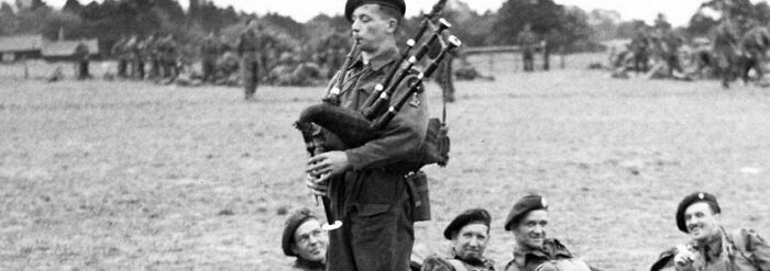 TIL about Bill Millin, a Scottish soldier who walked up and down the beaches of Normandy on D-Day playing the bagpipes. Two captured German snipers would reveal why the piper at the front hadn’t been shot at. They said it was because they thought he was ‘dummkopf’, a foolhardy idiot.