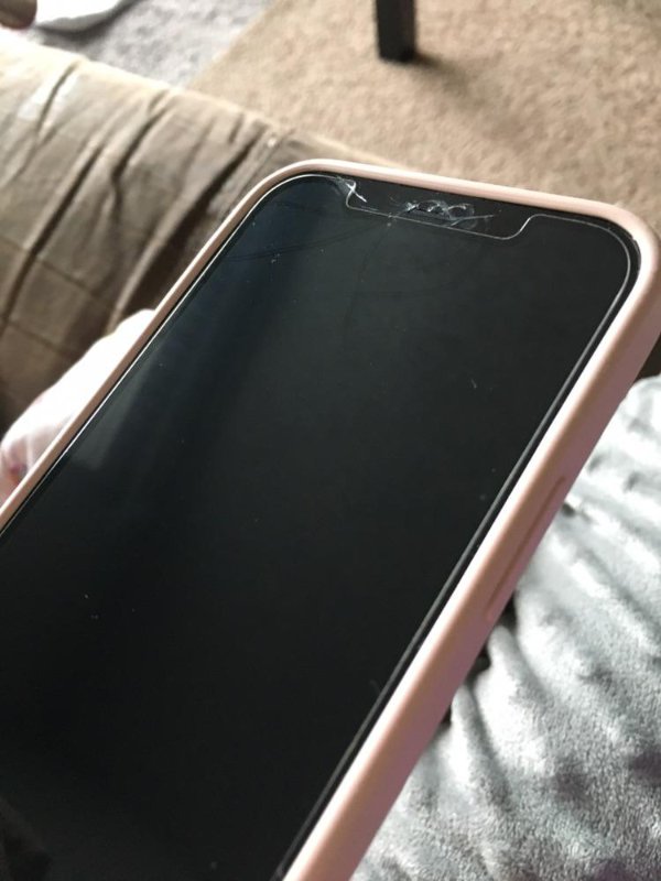 “Today, I accidentally dropped my IPhone 12 Pro and it only hit the tiny little area that ISN’T covered by my screen protector. Screen protector doesn’t have a scratch on it..”