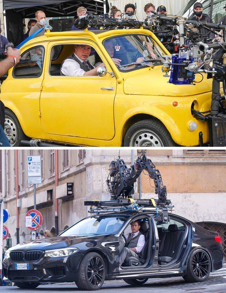 Shooting driving scenes in Mission: Impossible 7