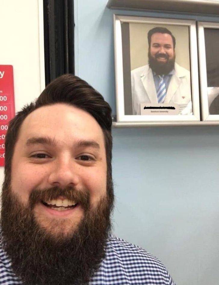 “When you go to get a flu shot and the pharmacist is your doppelgänger”