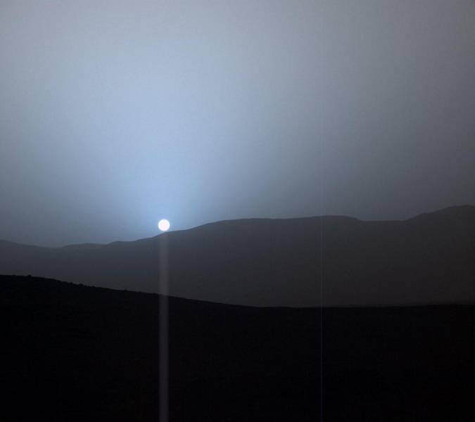 “NASA rover captured this beautiful sunset on Mars!”