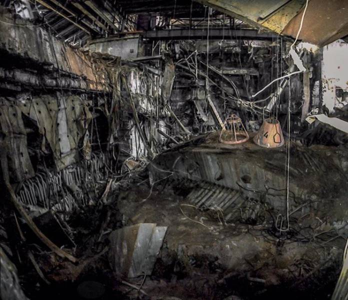 “Rare photo - inside reactor 4 of Chernobyl NPP that exploded on April 26, 1986.”