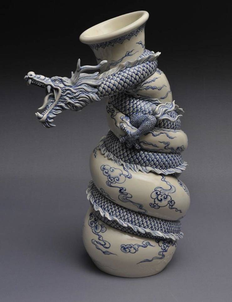 ““A Painful Pot” by Johnson Tsang. Handmade from ceramic.”