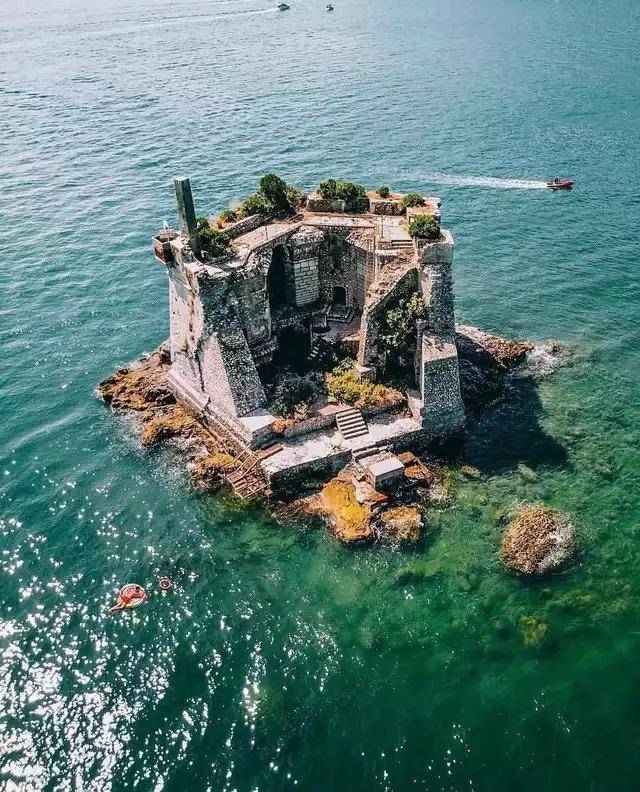 “The Remains of Scola Tower, a 17th Century Defence Fortress Located in the Gulf of La Spezia, Italy.”