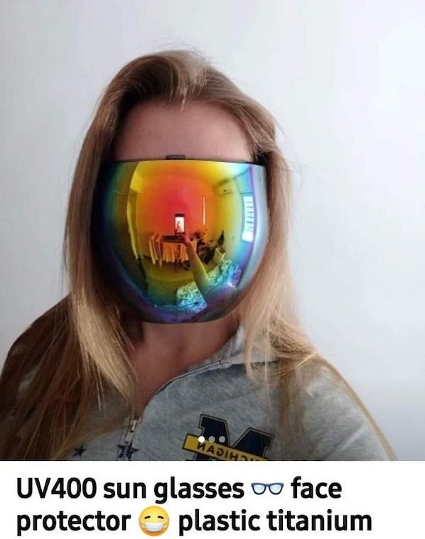 goggles - Som Nadih UV400 sun glasses oo face protector plastic titanium
