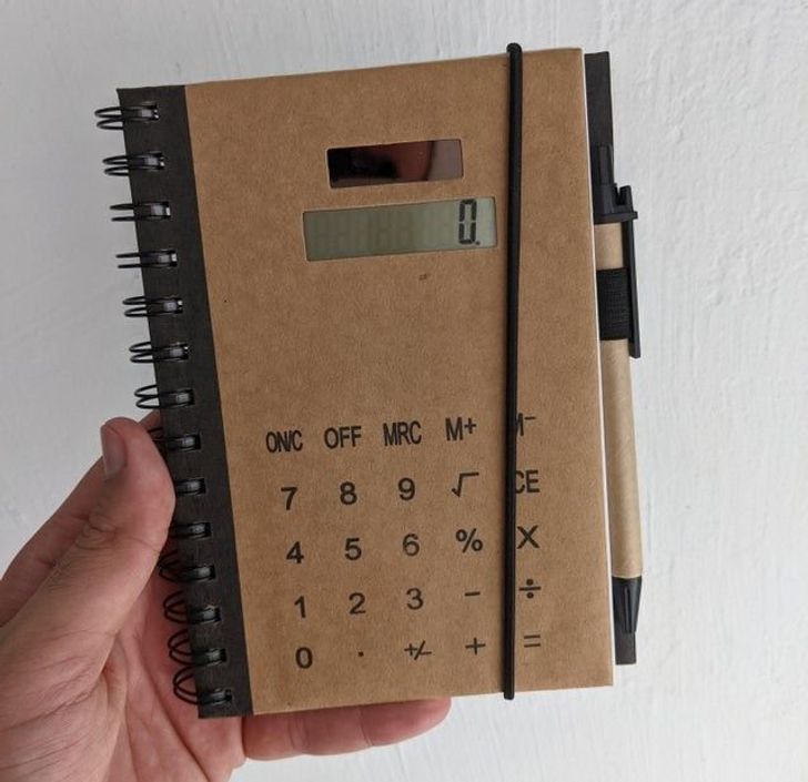 “This notebook that’s also a calculator”