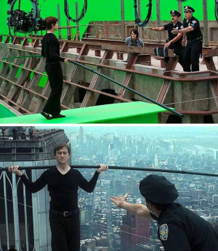 A look behind the cameras of that iconic scene from The Walk (2015) that had you glued to your seat