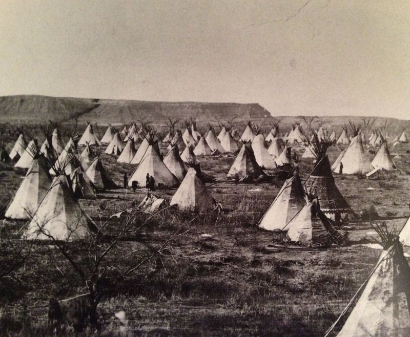 Southern Cheyenne village in Wyoming (1880)