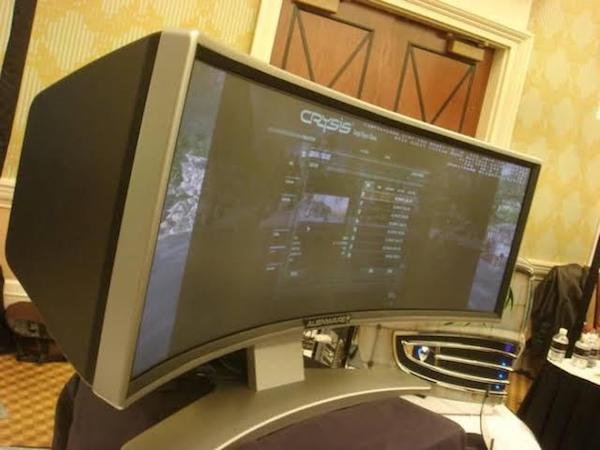 Alienware’s ultra-wide curved screen from 2008.