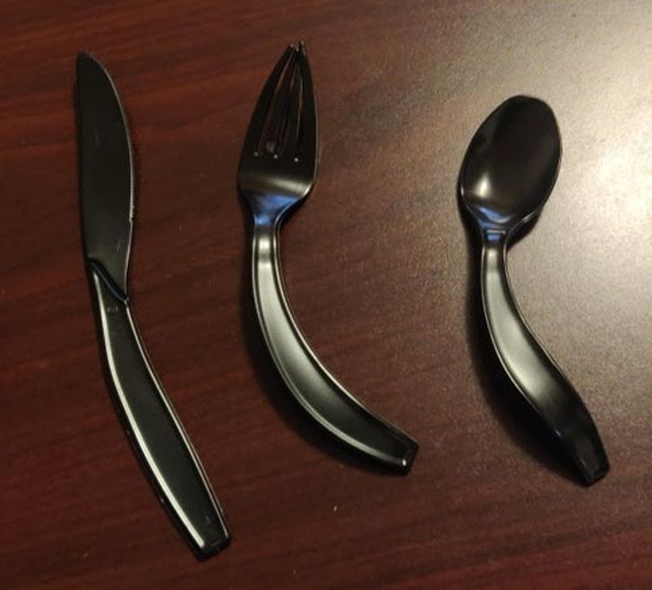 “I left some plastic utensils in my car.”