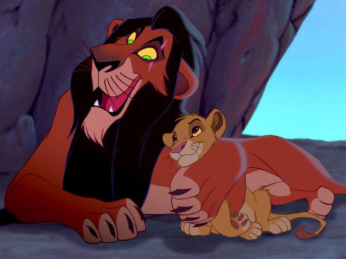 In The Lion King, the lions retract/extend their claws as needed (even in subtle moments) ... but Scar's claws are always out.