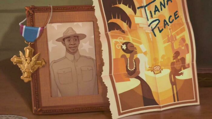 In Disney’s Princess and The Frog (2009),Tiana’s dad received the DSC (Distinguished Service Cross)—the US Army’s second highest award for valor. During WWI African-American soldiers often did not receive America’s highest recognition for bravery—the Medal of Honor.