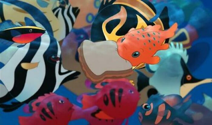 In Lilo & Stitch (2002) Lilo believes Pudge the fish controls the weather. Her parents were killed in a car accident caused by treacherous rain and she feeds him sandwiches to appease him, in hopes another accident will not happen like the one that took her parents.