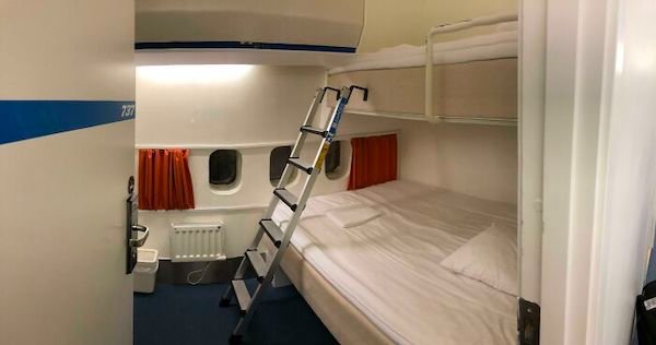 Stayed in a Boeing 747 converted to hostel at Arlanda airport, Sweden (Jumbo Stay)