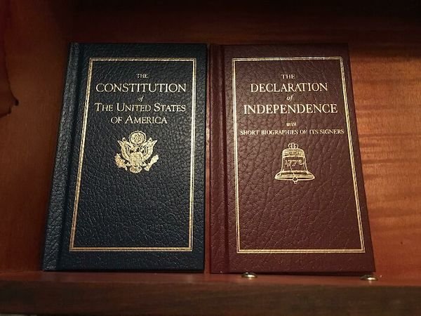 Instead of a bible, my hotel room in Philadelphia has the Constitution and Declaration of Independence.