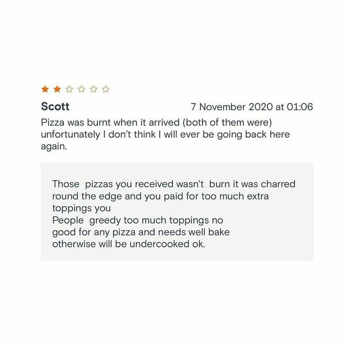 40 People Who Left Bad Reviews And Got A Reply.