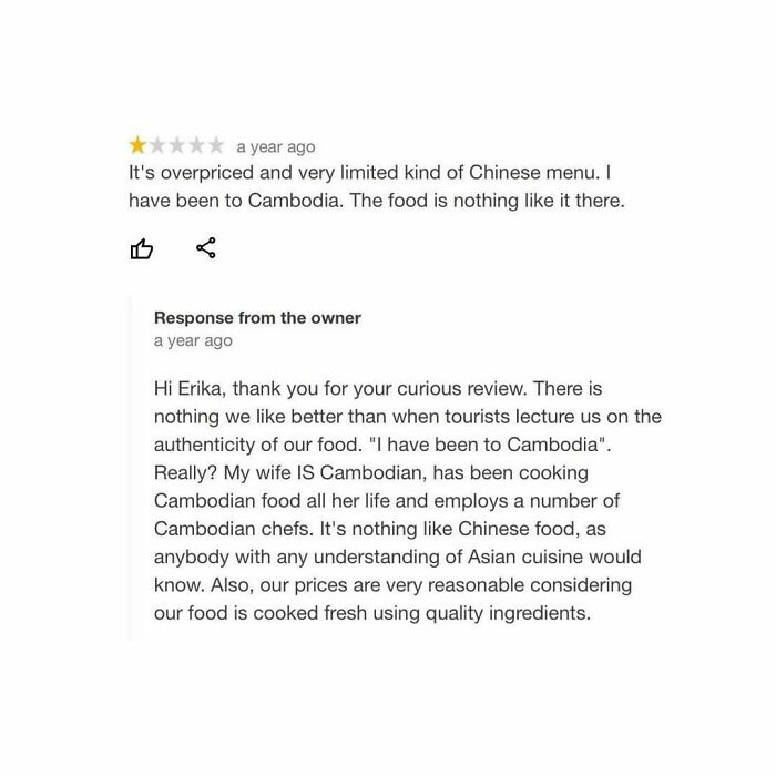 40 People Who Left Bad Reviews And Got A Reply.