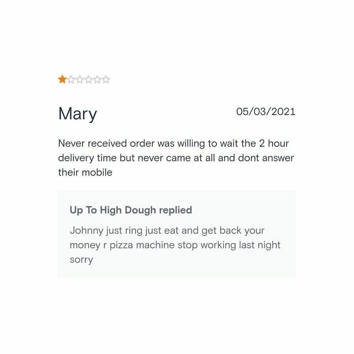 40 People Who Left Bad Reviews And Got A Reply.