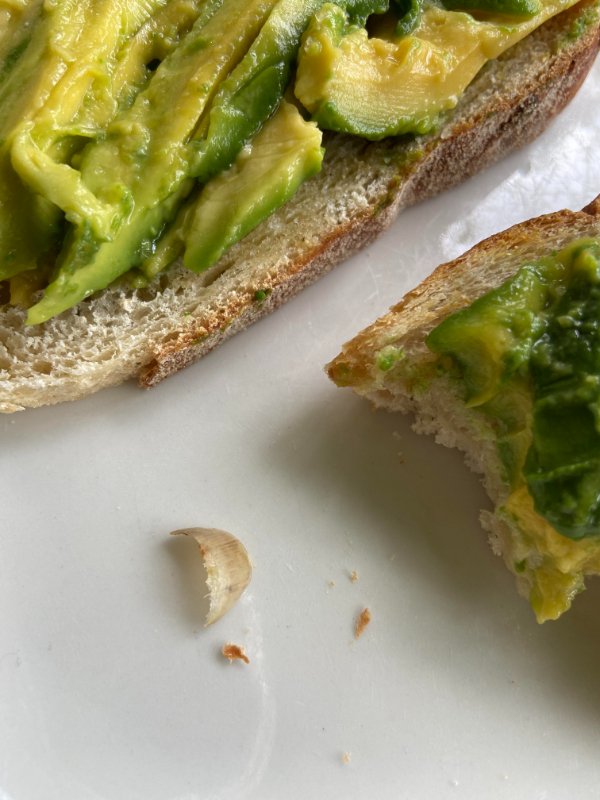 “Shout out to the baker missing their nail. Worst part is I chewed on it twice thinking it was a clove of garlic because it’s a garlic and rosemary sourdough before I made the horrific realization it was a finger nail.”