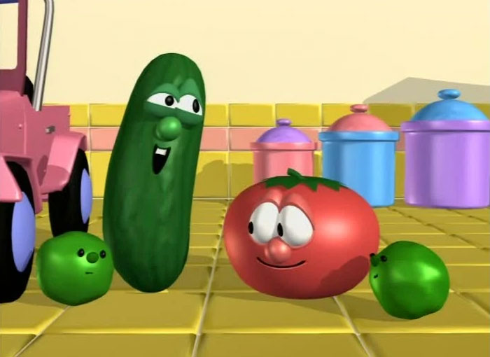 The TA for one of my classes in college said his parents didn't let him watch Veggie Tales as a kid because 'vegetables aren't supposed to have souls.'