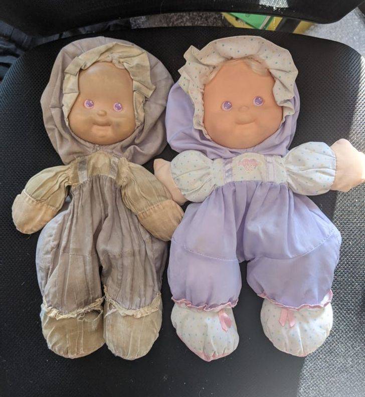 “My sister got me a ’new’ version of my old baby doll for my birthday. 27 or so years of love!”