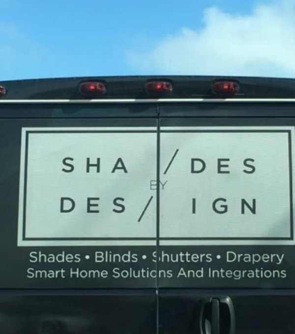 awesome designs - vehicle registration plate - Sha 1 Des Ey Design Shades Blinds Shutters Drapery Smart Home Solutions And Integrations
