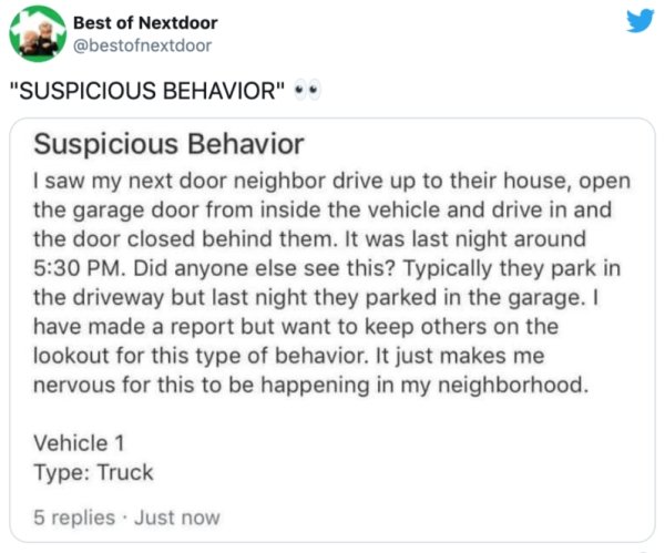 26 Crazy Things Found On The Nextdoor App.