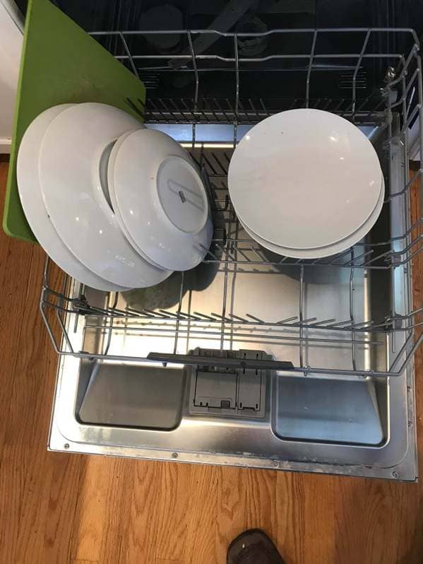 How my MIL loaded my dishwasher. How does someone like this even function as an adult?