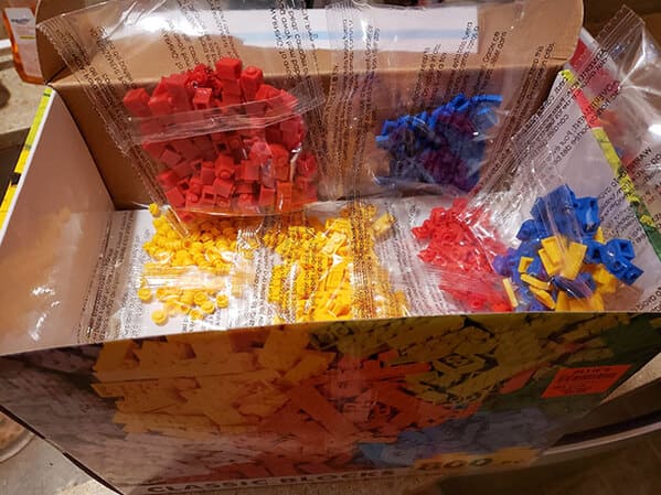 “800 Pieces. Yeah Right. The Box Is Half Blocked And 550 Pieces Are Tiny Dot Pieces. My Son Was Not Happy”