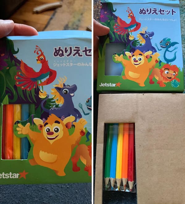 “Thanks Jetstar For My Large Box Of Pencils”