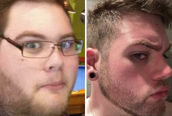 [19 vs. 25] 85kgs Difference In Weight Between The Two Pictures. Who Knew I Had Some Decent Facial Features Underneath The Fat I Used To Carry. I'm Glad I Worked On Myself And My Physical Appearance