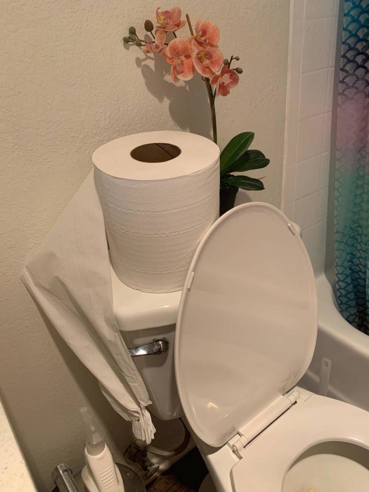 "Bought some toilet paper on eBay didn’t notice the size..."