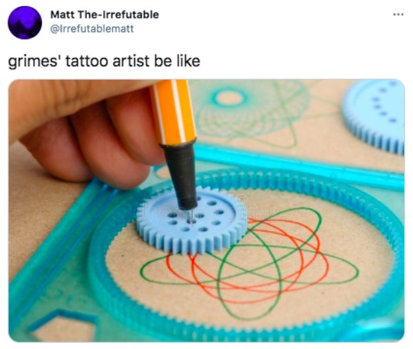 material - Matt TheIrrefutable grimes' tattoo artist be