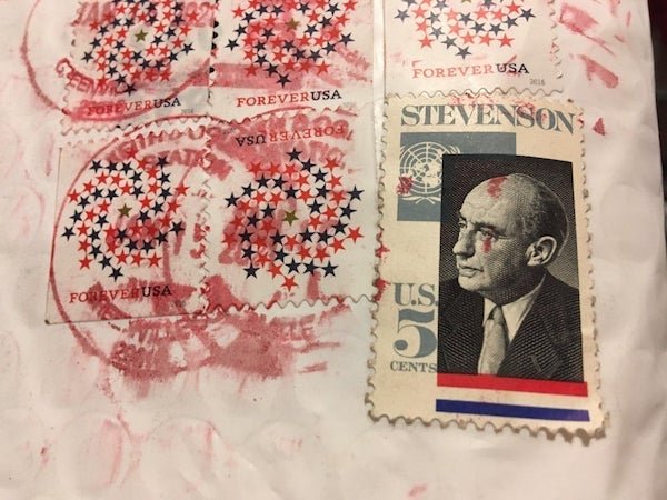 Ordered something online and it came with a 55 year old postage stamp