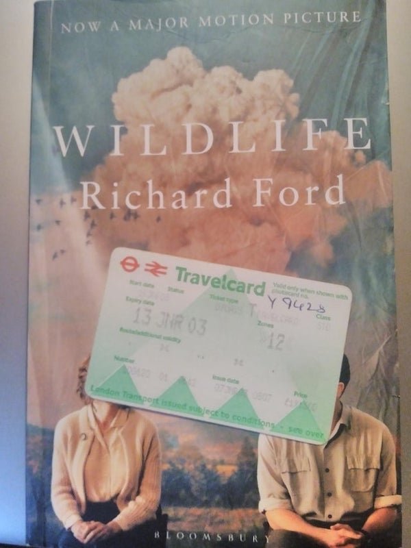 This 18-year-old London train ticket in a 3-year-old used book I ordered.