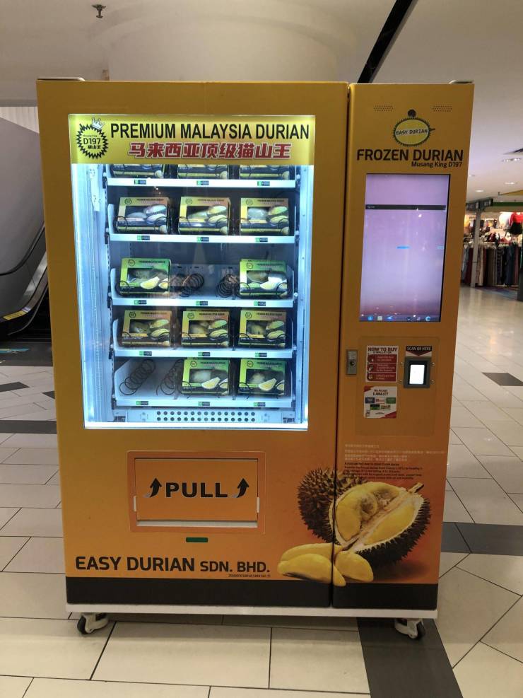 “My country has a durian vending machine.”